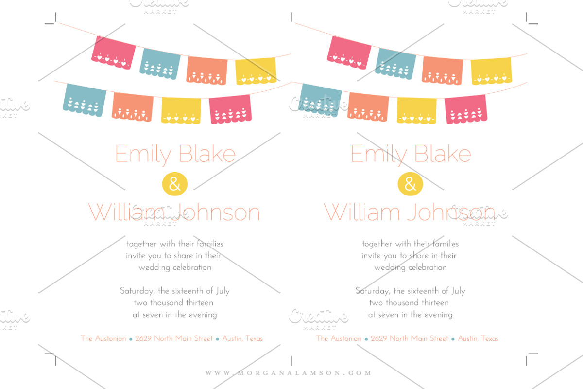 Fiesta Wedding Invitation Suite, an Invitation Template by MoLa (Photo 3 of 5)