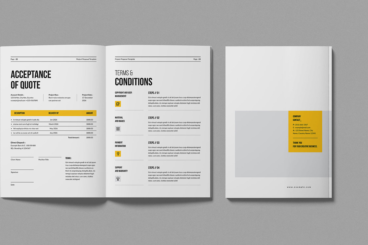 Project Proposal Template, a Brochure Template by Work-Envance (Photo 9 of 10)