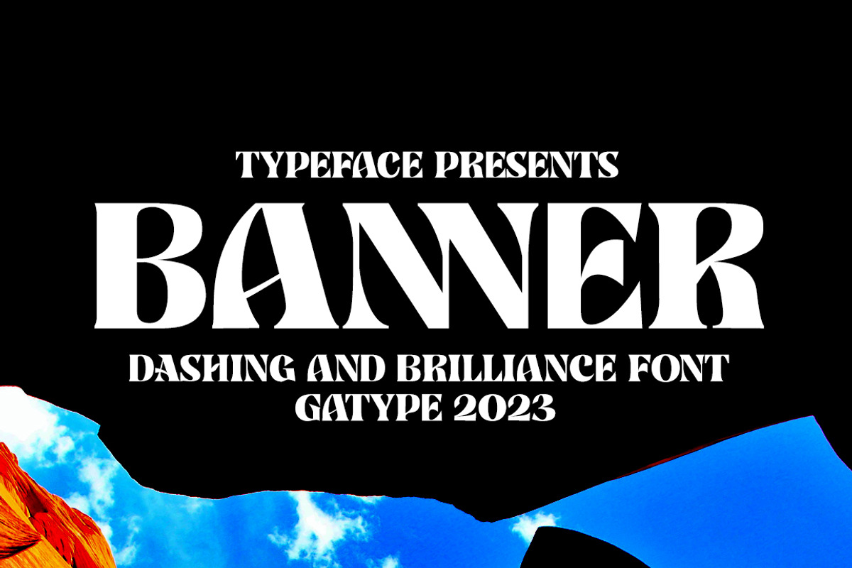 Banner, a Serif Font by Gatype (Photo 1 of 11)