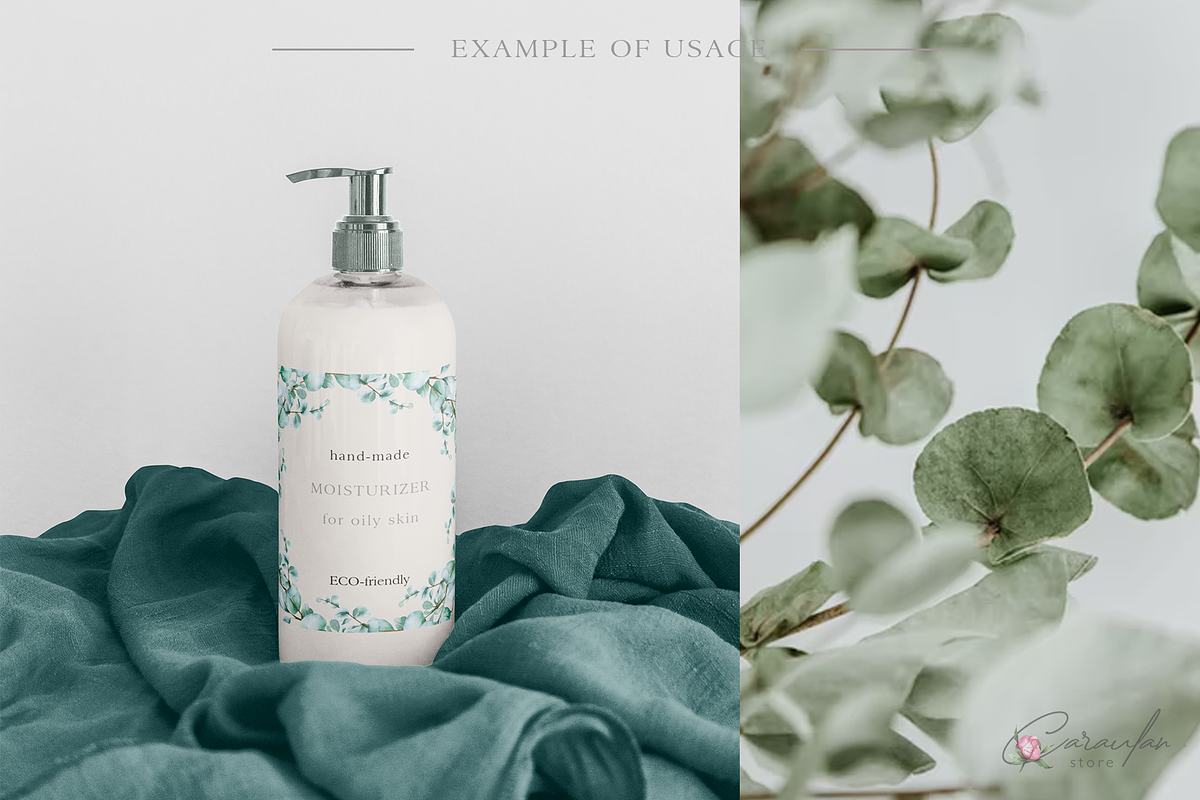 EUCALYPTUS WATERCOLOR COLLECTION, an Illustration by CaraulanStore (Photo 8 of 11)