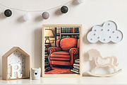 Reading Books Postage Stamp Clipat, an Illustration by CreationArt (Thumbnail 2 of 9)