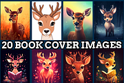 Cute Deer Coloring Pages For Kids, an Animal Illustration by maggiesar (Thumbnail 2 of 4)