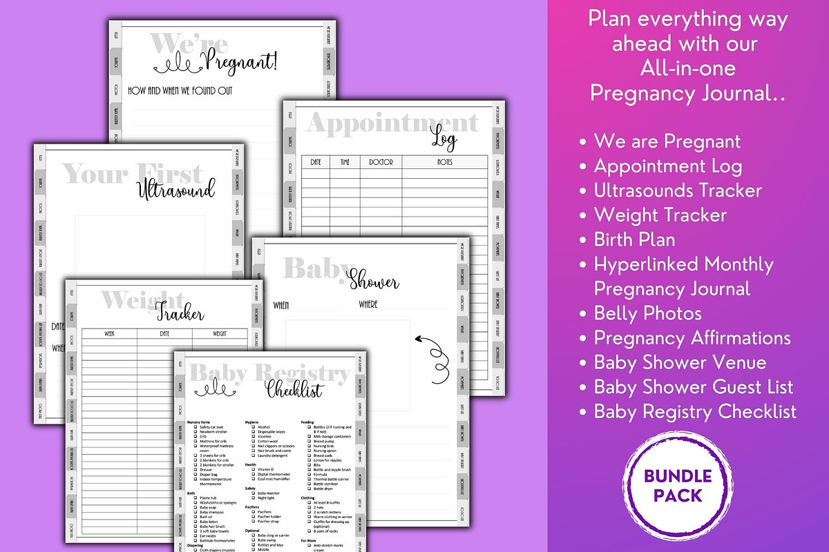 Pregnancy Journal - Digital, a Templates & Theme by Design Composer (Photo 2 of 6)