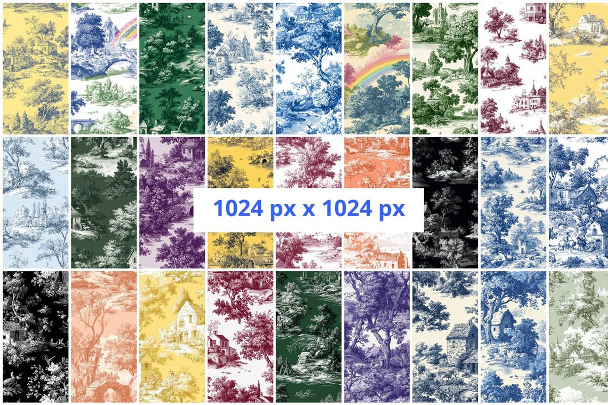 180 Chinoiserie Toile Seamless, a Pattern Graphic by mkStudioLab (Photo 2 of 7)