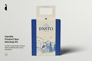 Handle Product Box Mockup Kit
