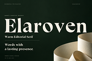 ELAROVEN – Editorial Serif Font, a Serif Font by Designertale (Thumbnail 1 of 12)