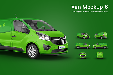 Van Mockup 6, an Advertising Mockup by Mockupix
