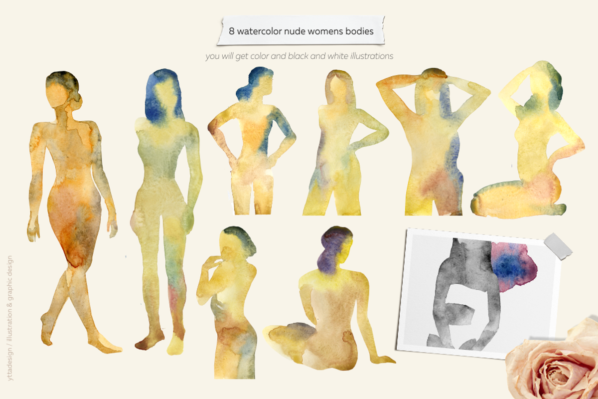 Women's bodies, Prints & Elements, an Object Graphic by yttadesign (Photo 5 of 18)