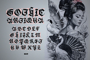 Gothic Vector Letters - 016