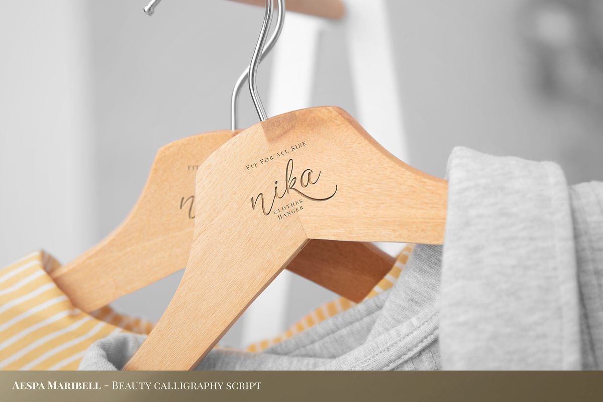 Aespa Maribell | Beauty Calligraphy, a Script Font by Denustudios (Photo 11 of 15)