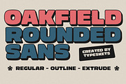Oakfield | Bold Sans-Serif, a Sans Serif Font by Typeskets (Thumbnail 1 of 10)