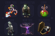 Qliwon: Halloween Iconic Set, an Illustration by Weirdsgn Store (Thumbnail 5 of 7)