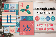 Christmas Advent Calendar 25 Cards, a Card Template by AnnaViolet_store (Thumbnail 4 of 10)