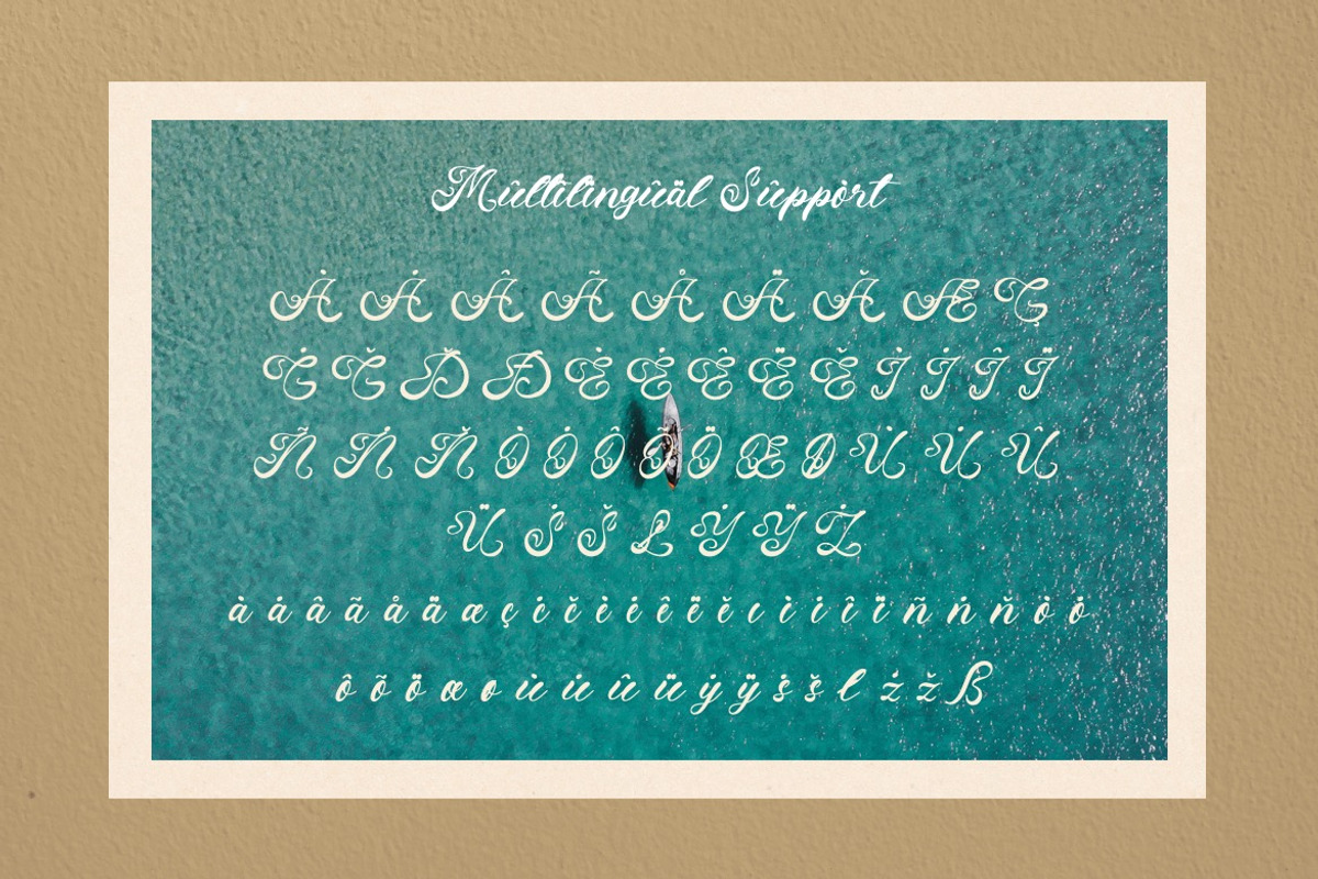 Fenshui – Fancy Script Font, a Script Font by Dhabee (Photo 4 of 17)
