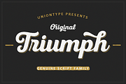 Triumph, a Script Font by Uniontype (Thumbnail 1 of 10)