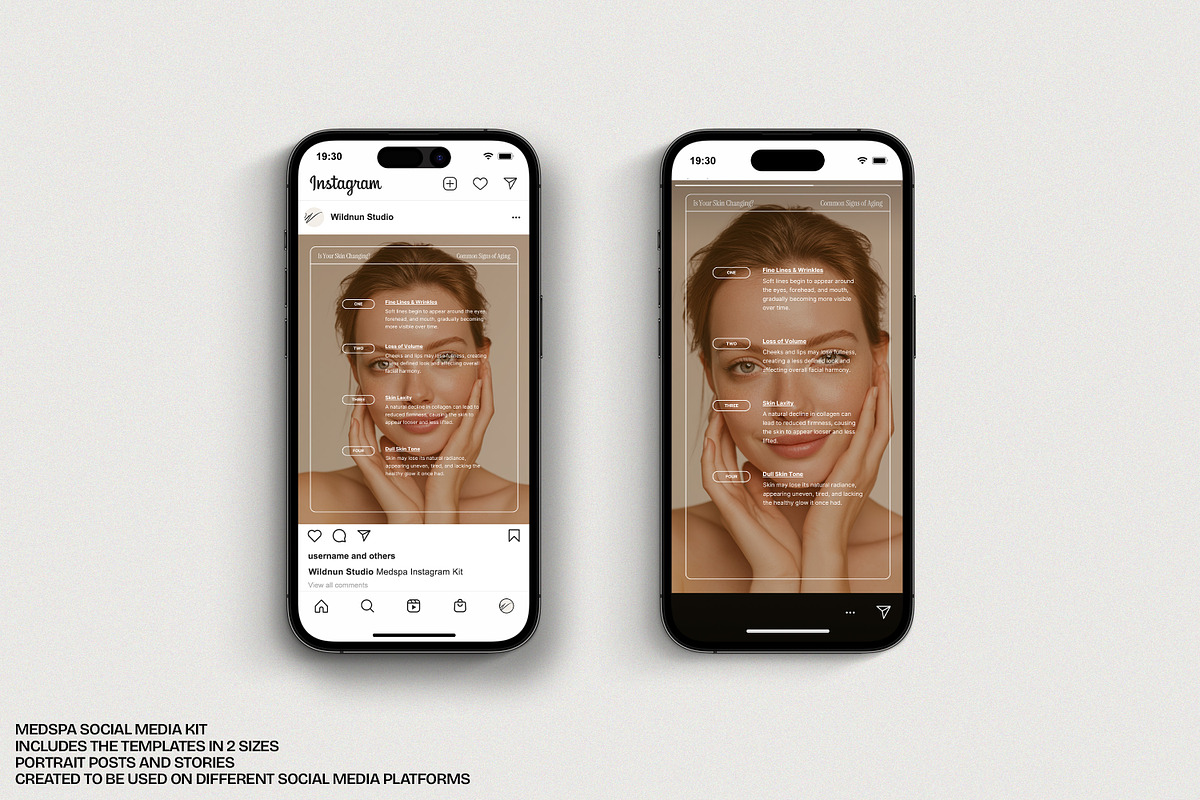 Medpsa and Injector Instagram Kit, a Social Media Template by Wildnun Studio (Photo 2 of 20)