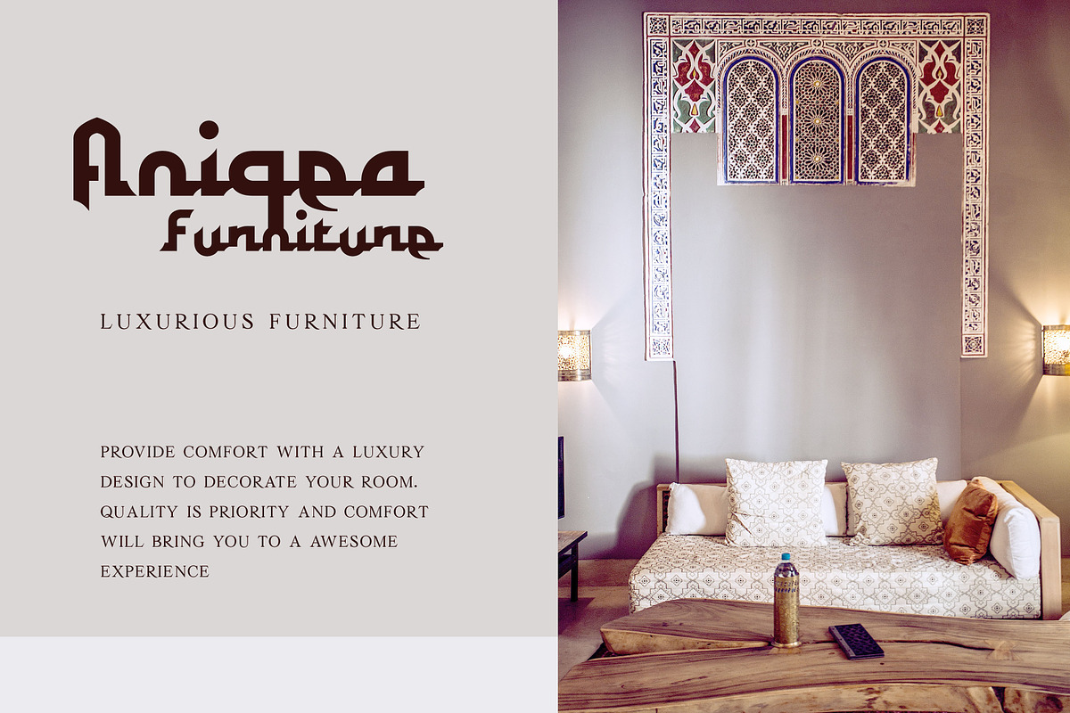 Kofin - Arabic Style Display Font, a Font by Attractype (Photo 7 of 12)