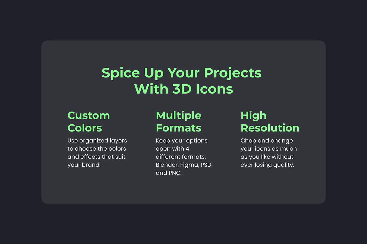 3D Nature and Environment Icons, an Environmental 3D Model by Flat Icons (Photo 3 of 8)