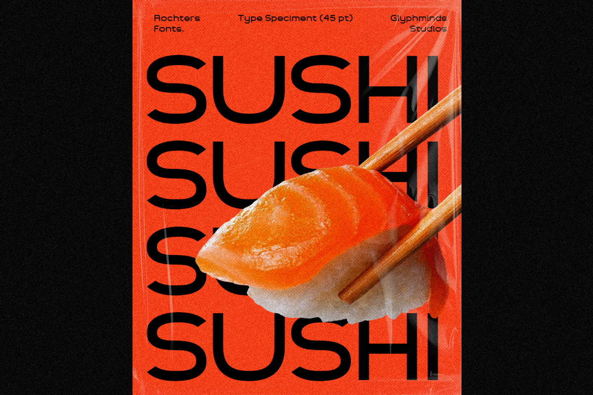 Rochters Font, a Sans Serif Font by Glyphminds Studios (Photo 2 of 10)