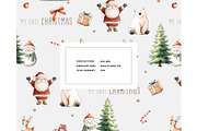First Christmas seamless pattern, a Pattern Graphic by Milatoo (Thumbnail 3 of 6)
