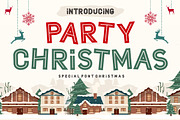 Party Christmas, a Handwritten Font by Fourteen Letter (Thumbnail 1 of 7)