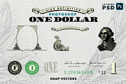 One Dollar | PSD Template, an Illustration by Snap Vectors (Thumbnail 3 of 4)