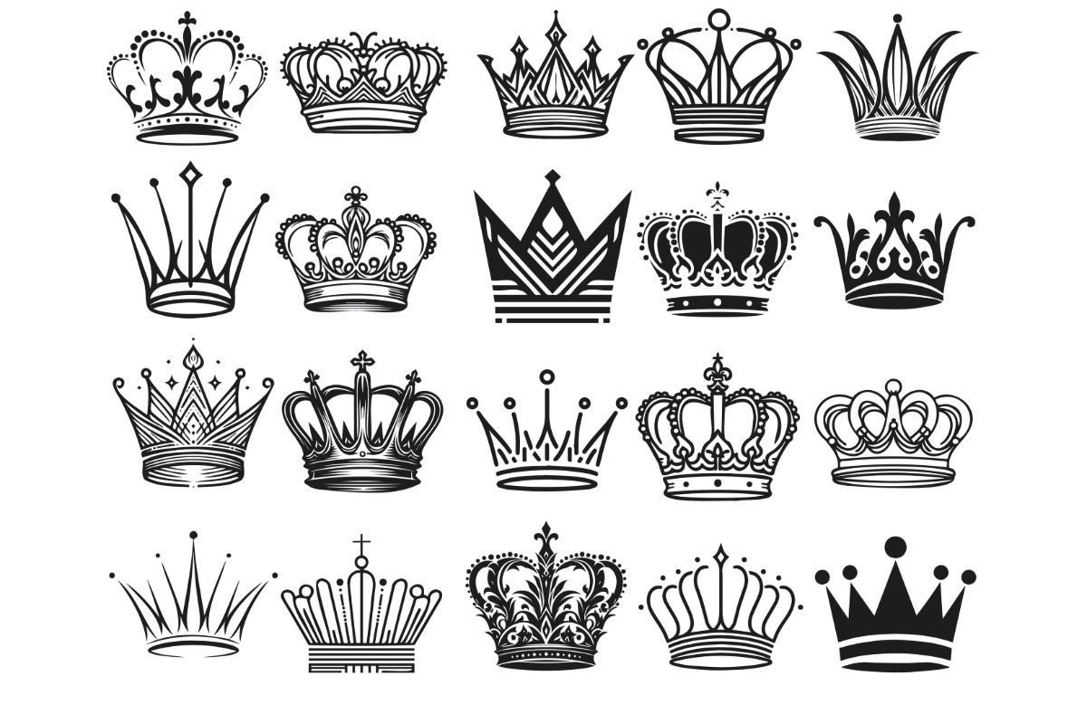 Royal Crowns Set 1 Procreate Brush, a Brush Add-On by Disasterology Ink (Photo 8 of 10)