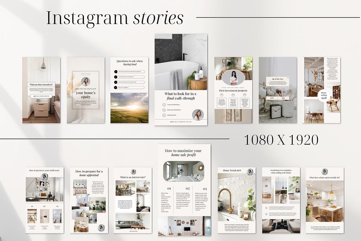 Real Estate Instagram Story Template, a Social Media Template by Marketing Templates Co. (Photo 7 of 9)