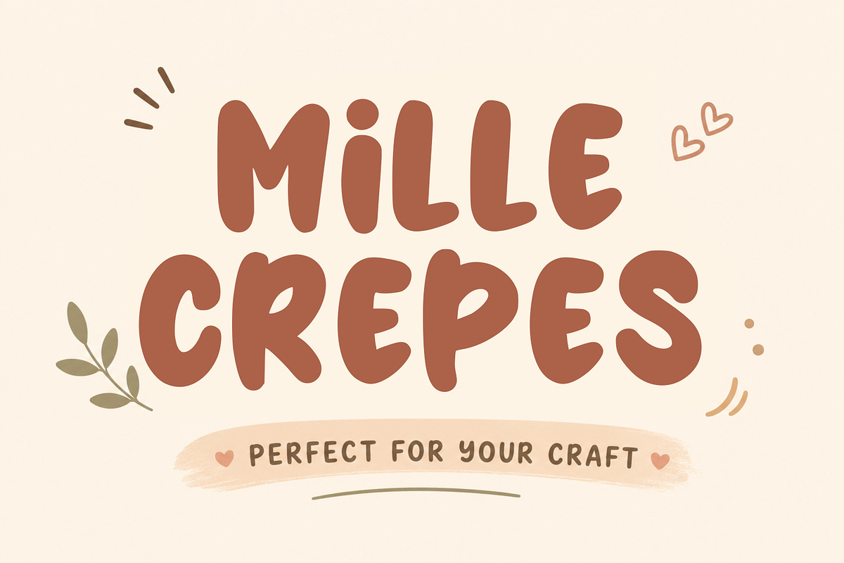 Mille Crepes, a Sans Serif Font by Limited.studio (Photo 1 of 5)