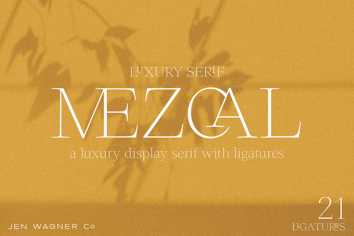 Mezcal | Luxury Ligature Serif, a Serif Font by Jen Wagner Co (Photo 15 of 15)