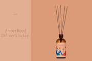 Amber Reed Diffuser Mockup, a Packaging Mockup by Copal (Thumbnail 1 of 11)
