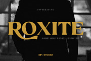 Roxite, a Serif Font by din-studio.com (Thumbnail 1 of 16)