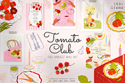 Tomato Club. Fall Harvest Wall Art, a Seasonal Illustration by Mio Buono (Thumbnail 1 of 13)