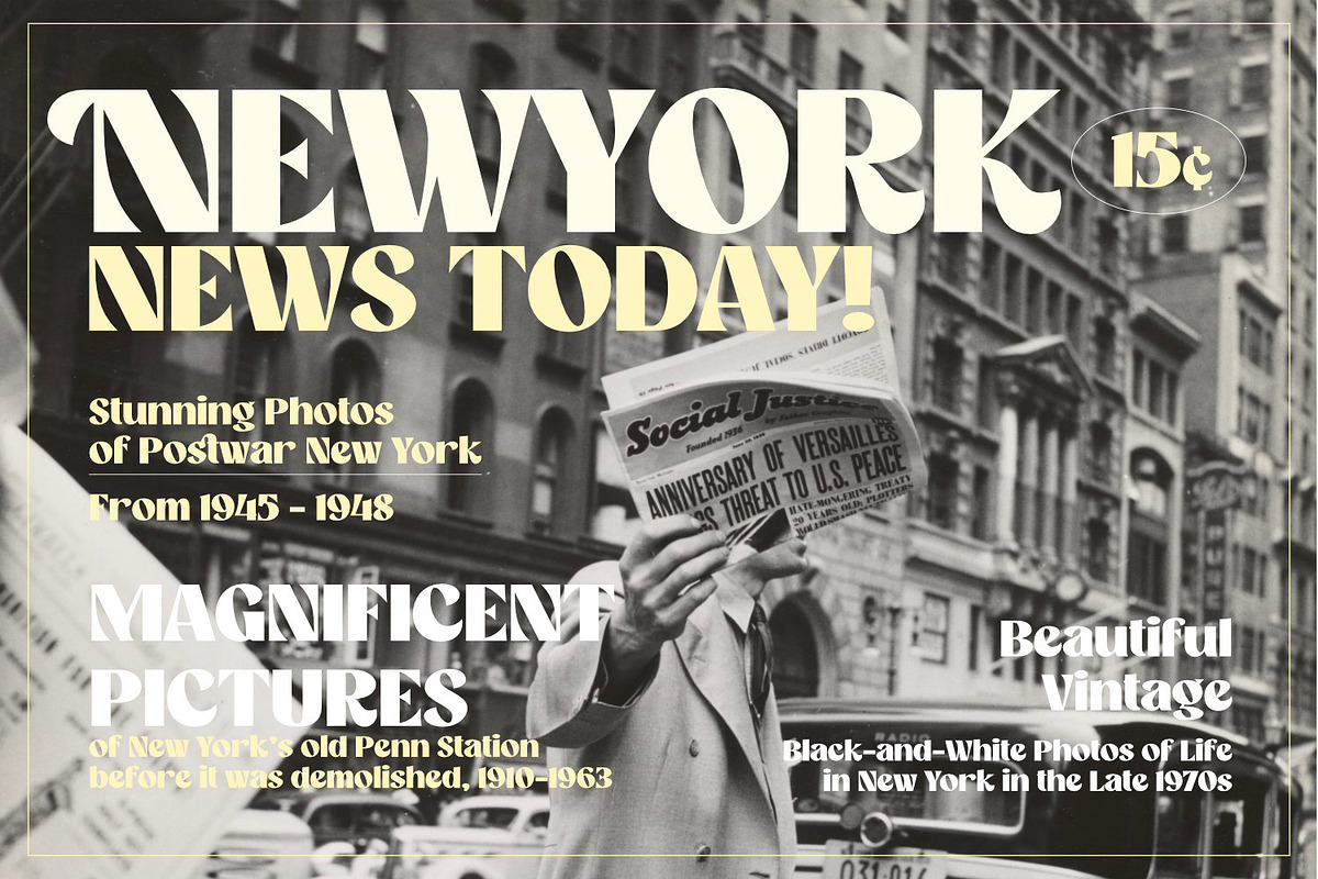Camera Obscura - Classy Type, a Serif Font by ikiiko (Photo 2 of 7)