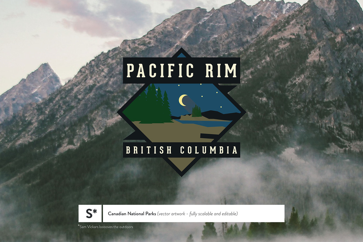 Canadian National Parks Badges, an Icon by Sam Vickars* (Photo 4 of 4)