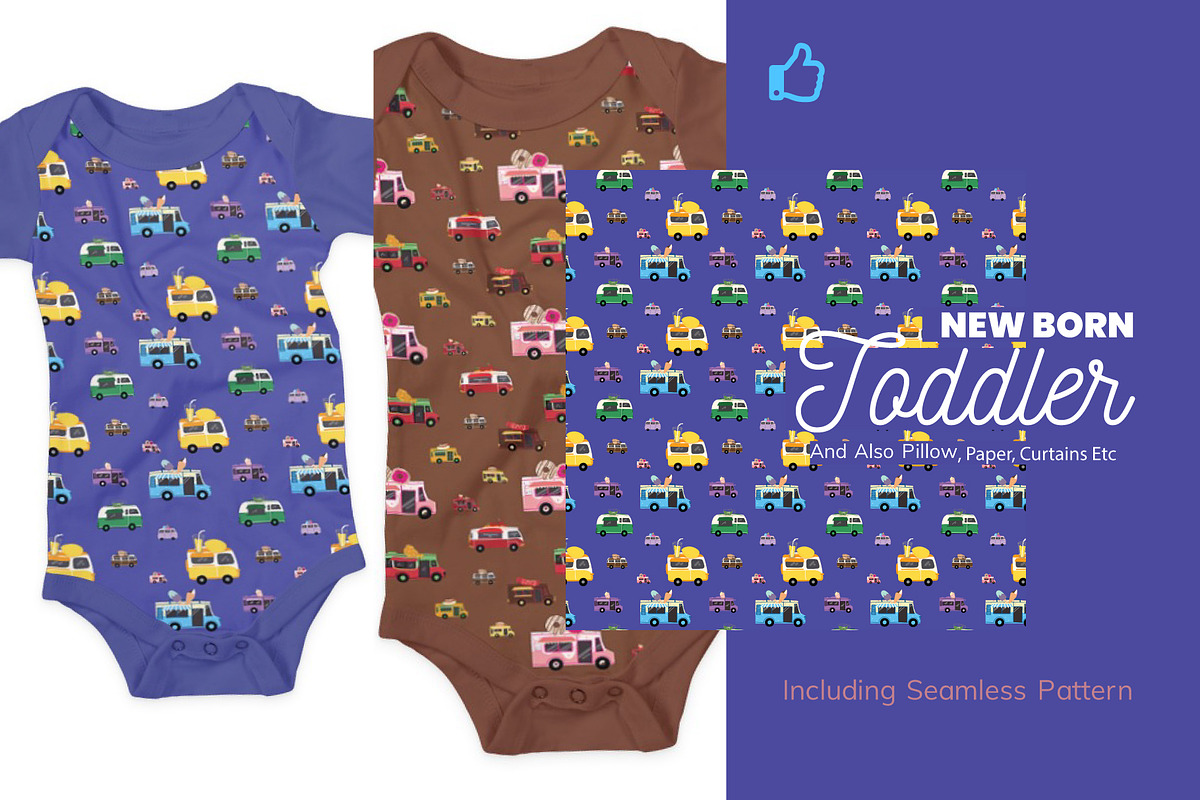 Food Truck 15 Clipart Plus Pattern, an Animal Illustration by rivatxfz (Photo 3 of 6)