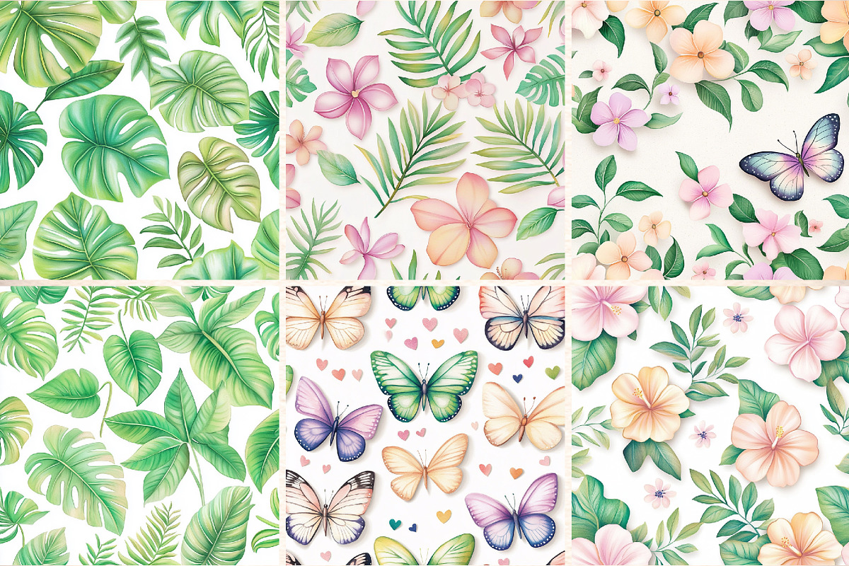 Summer Digital Paper, a Pattern Graphic by Digital Artistic99 (Photo 2 of 7)
