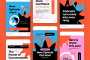 Podcast - Instagram Post, a Brochure Template by Izdihaar_Studio (Thumbnail 3 of 3)