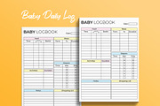 Editable Baby Daily Log | Baby Care, a Print Template by Graphicsnext (Thumbnail 3 of 7)