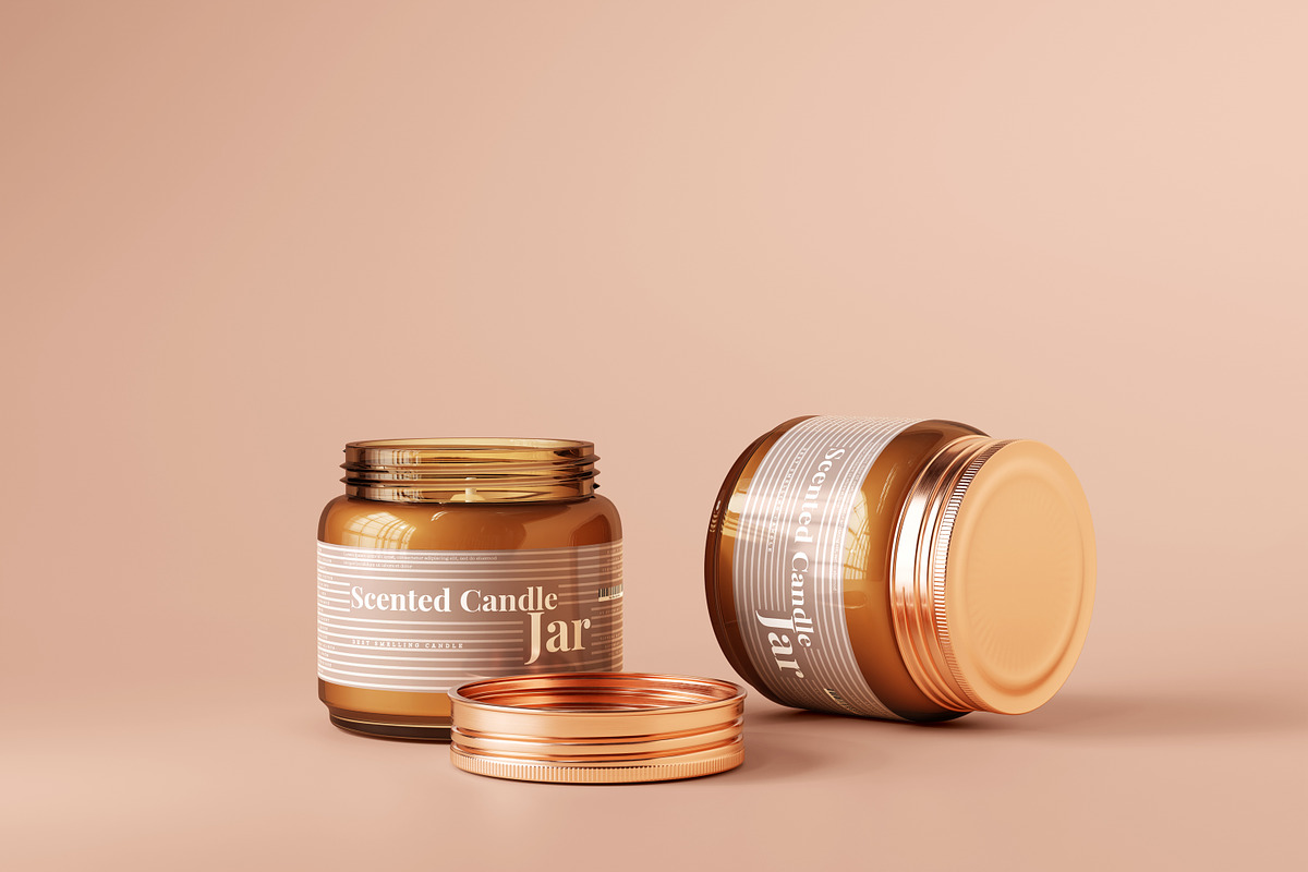 Amber Glass Candle Mockup Bundle, a Packaging Mockup by pmvch (Photo 44 of 135)