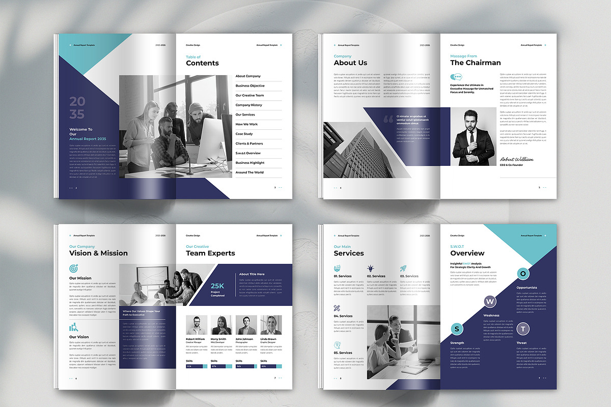 Annual Report Template, a Brochure Template by Spark_Creative (Photo 14 of 16)