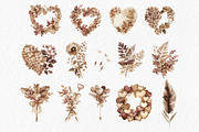Boho Valentine Clipart PNG, a Seasonal Illustration by MyLittleMeow (Thumbnail 6 of 7)
