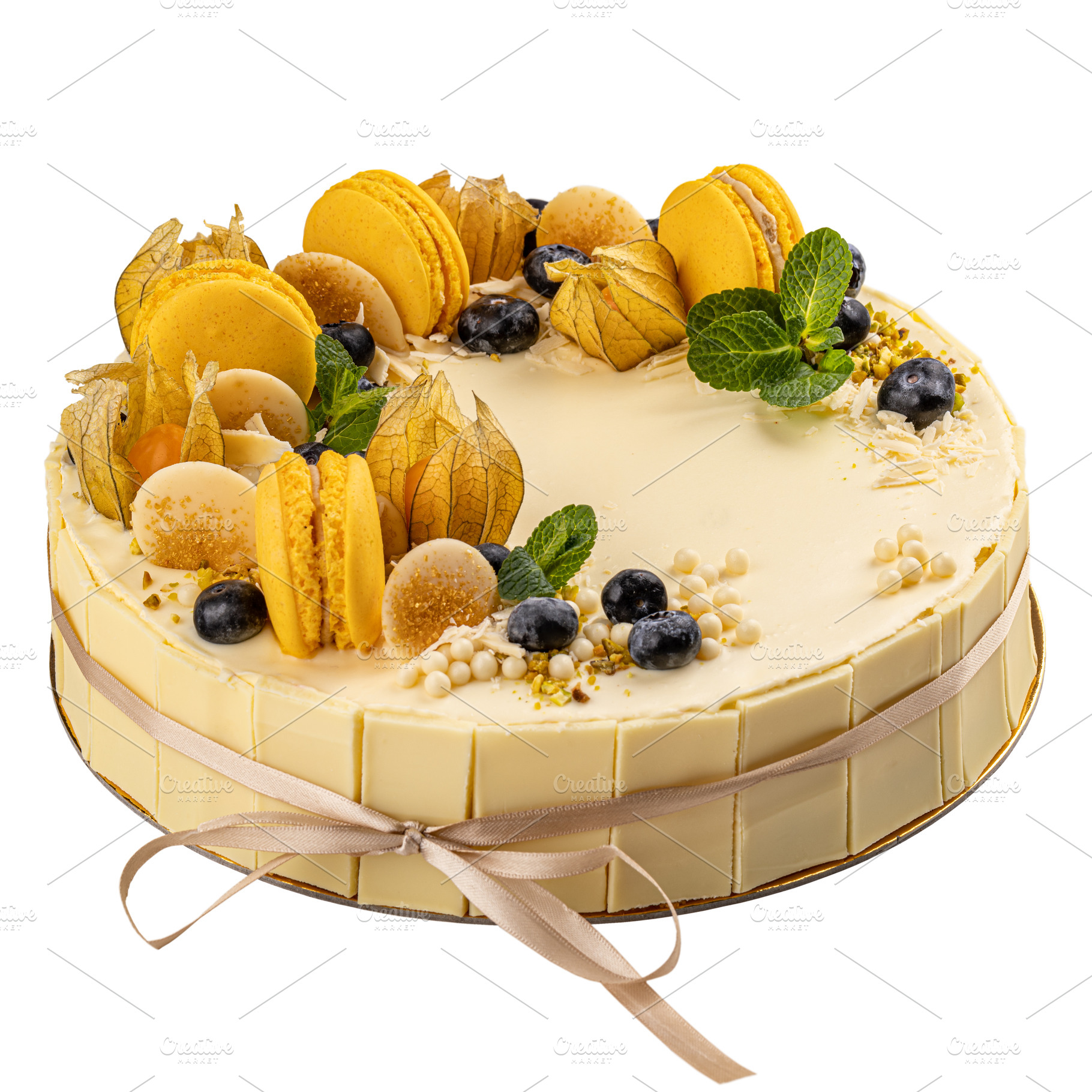 White chocolate cake, a Background Photo by Grafvision photography