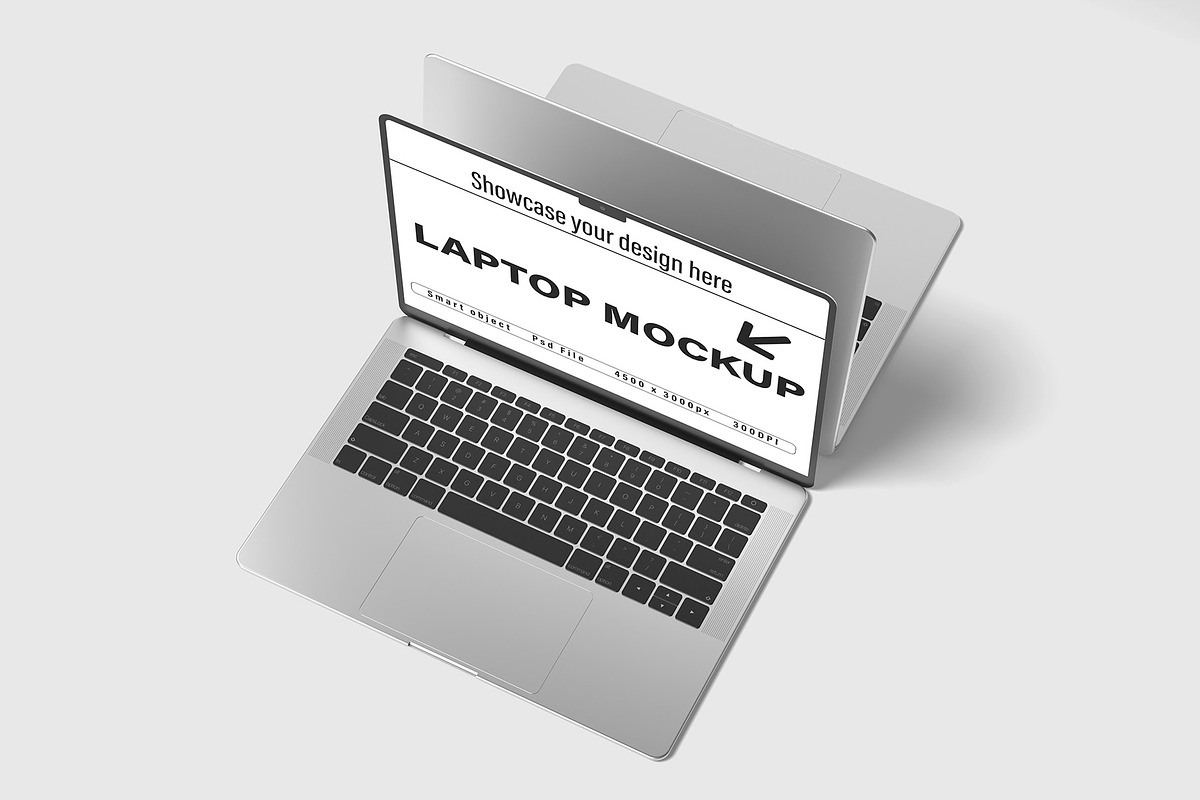 Isometric laptop mockup, a Mac Mockup by Graphicbars (Photo 7 of 20)
