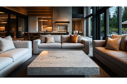 Modern open-concept living room with, an Abstract Photo by Sergey Kotenev