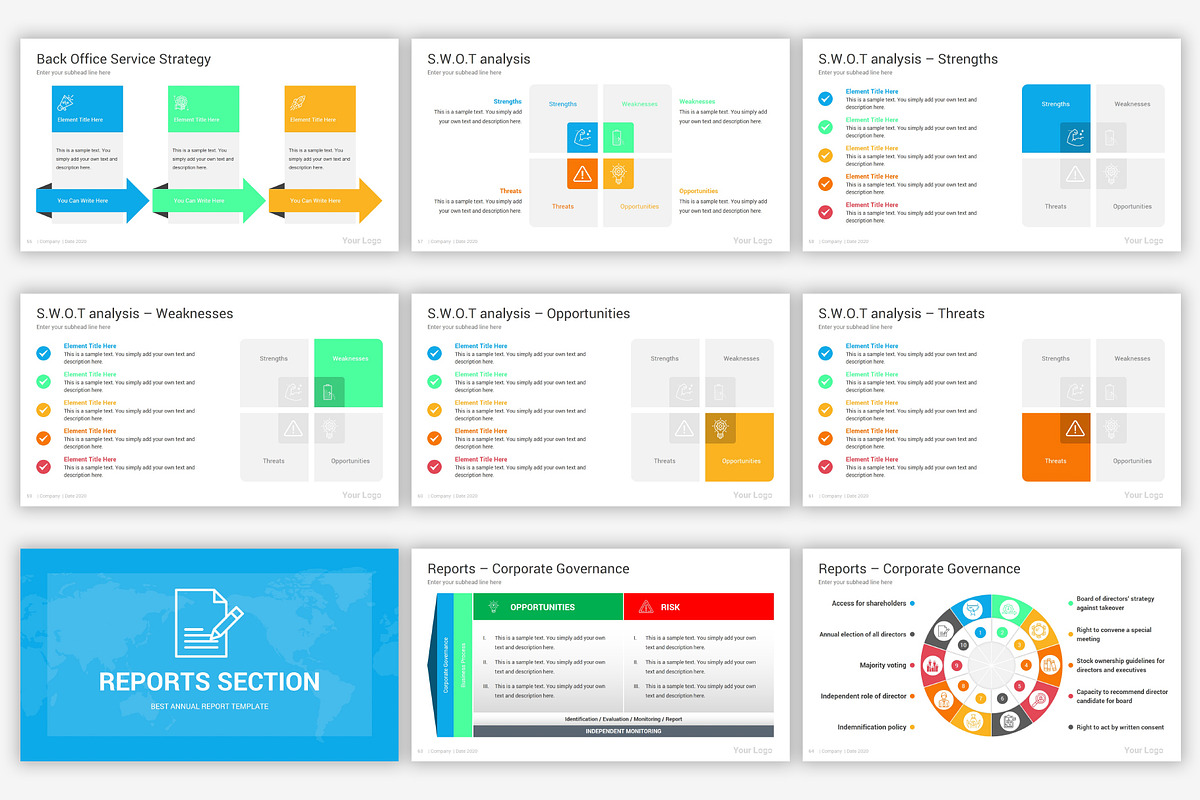 Annual Report Google Slides Template, a Presentation Template by SlideOne (Photo 10 of 34)