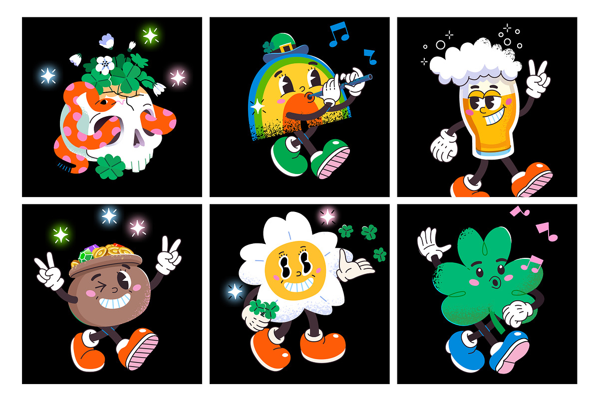 Irish Luck: Cartoon Elements, an Illustration by Moonery's (Photo 4 of 9)
