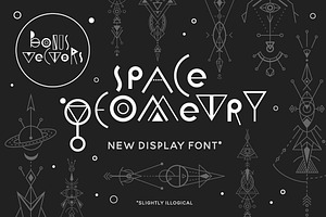 Space Geometry Font+ Bonuses