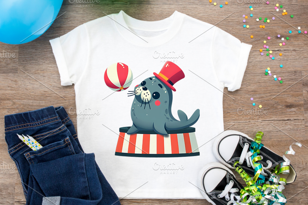 Circus Clipart PNG Carnival Arts, a Decorative Illustration by QM_ART (Photo 6 of 7)