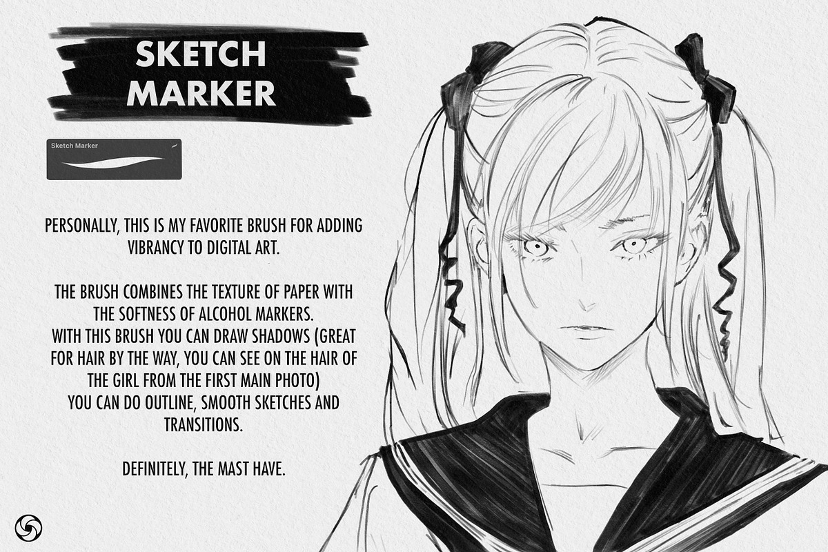Procreate Brushes - Liners & Pencils, a Brush Add-On by Easy Procreate (Photo 4 of 9)